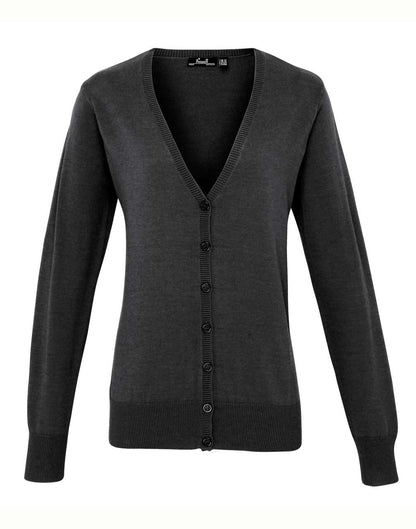 PR697 - WOMEN'S BUTTON-THROUGH KNITTED CARDIGAN