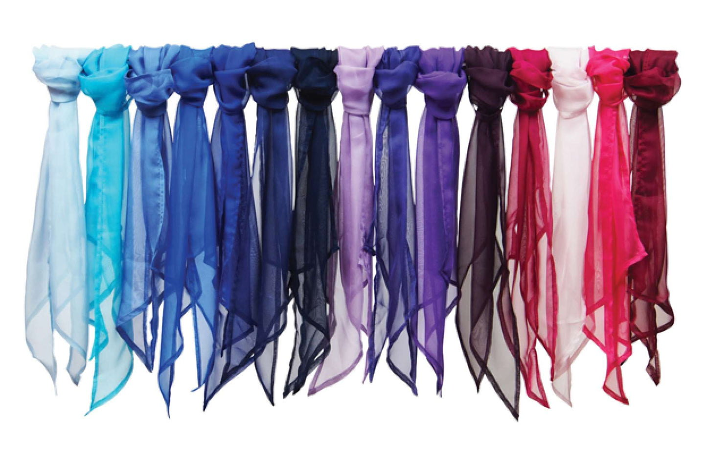PR740 - 'COLOURS COLLECTION' PLAIN CHIFFON SCARF