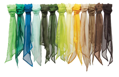 PR740 - 'COLOURS COLLECTION' PLAIN CHIFFON SCARF