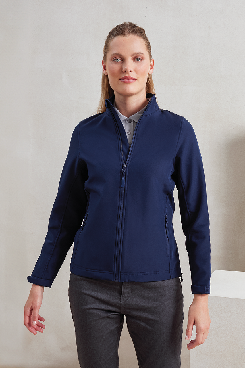 PR812 - WOMEN’S WINDCHECKER® PRINTABLE & RECYCLED SOFTSHELL JACKET