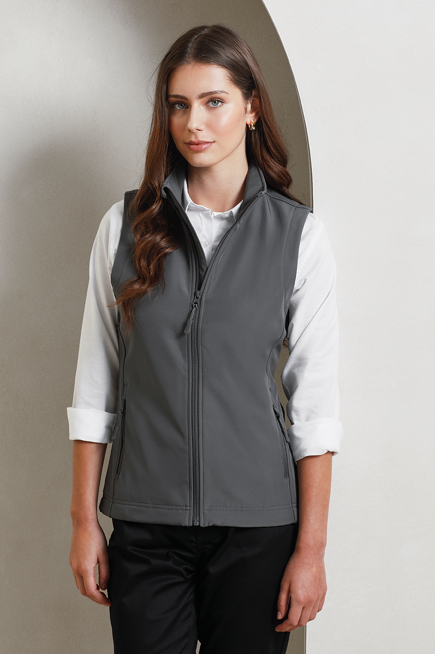 PR816 - WOMEN’S WINDCHECKER® PRINTABLE & RECYCLED SOFTSHELL GILET
