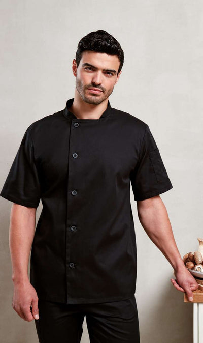 PR900 - 'ESSENTIAL' SHORT SLEEVE CHEF'S JACKET