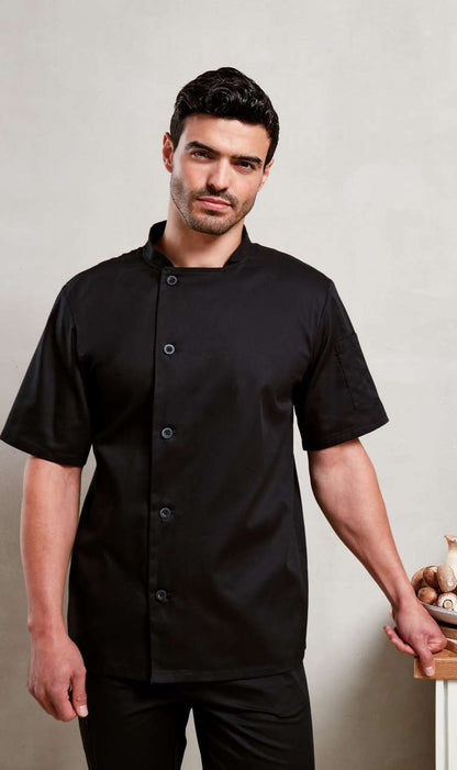 PR900 - 'ESSENTIAL' SHORT SLEEVE CHEF'S JACKET
