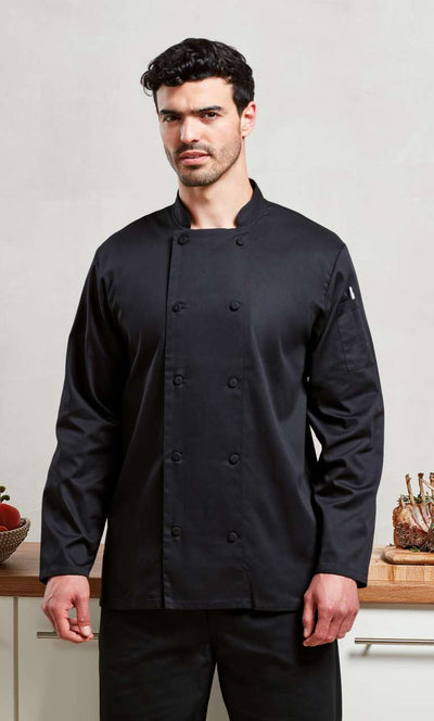 PR903 - CHEF'S LONG SLEEVE COOLCHECKER® JACKET WITH MESH BACK PANEL