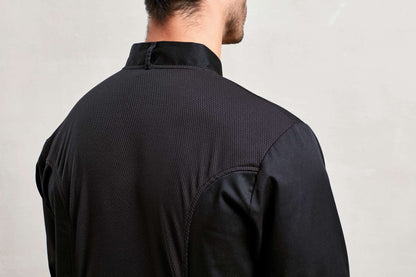 PR903 - CHEF'S LONG SLEEVE COOLCHECKER® JACKET WITH MESH BACK PANEL