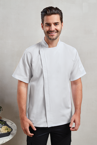 PR906 - CHEF'S ZIP-CLOSE SHORT SLEEVE JACKET
