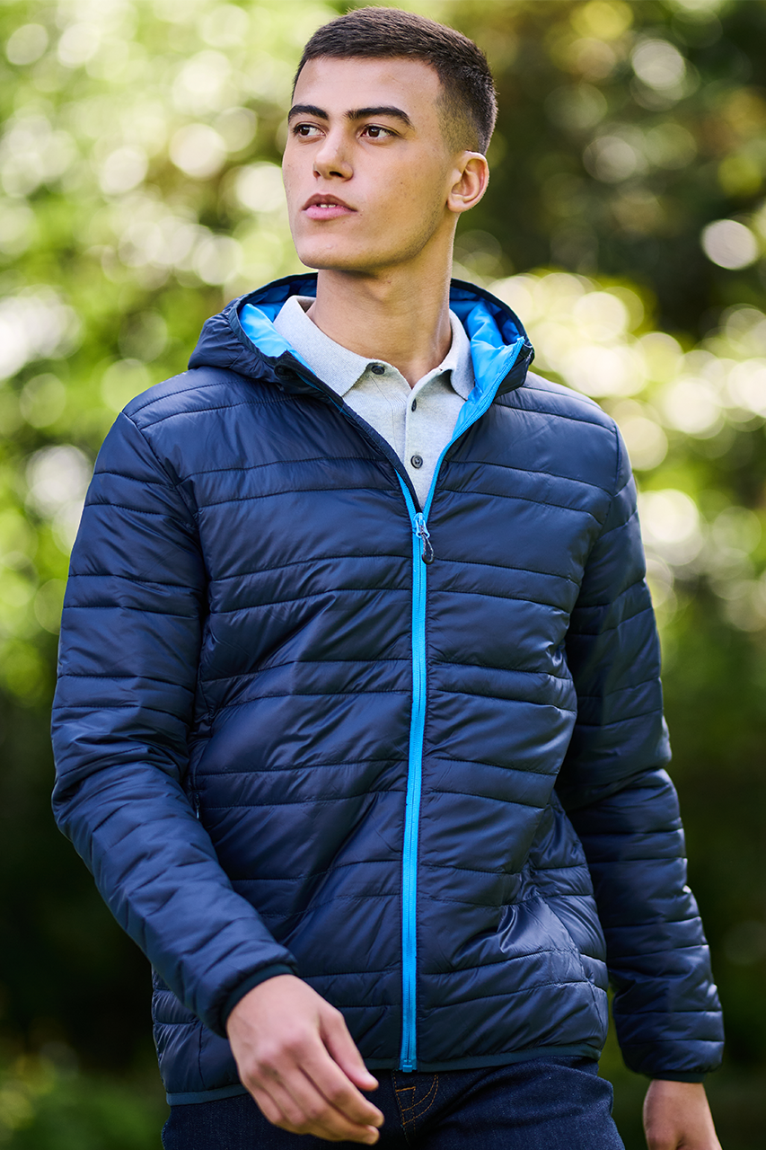RETRA530 - HOODED PACKAWAY FIREDOWN JACKET