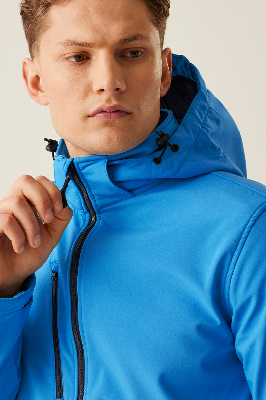 RETRA701 - VENTURER 3 LAYER HOODED PRINTABLE SOFTSHELL JACKET