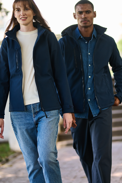 RETRA702 - WOMEN'S VENTURER 3 LAYER HOODED PRINTABLE SOFTSHELL JACKET