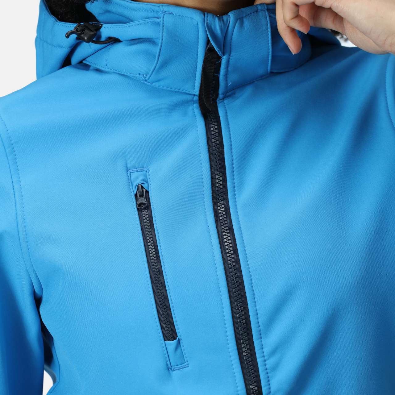RETRA702 - WOMEN'S VENTURER 3 LAYER HOODED PRINTABLE SOFTSHELL JACKET