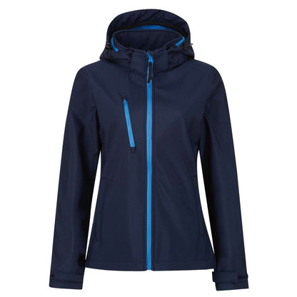 RETRA702 - WOMEN'S VENTURER 3 LAYER HOODED PRINTABLE SOFTSHELL JACKET