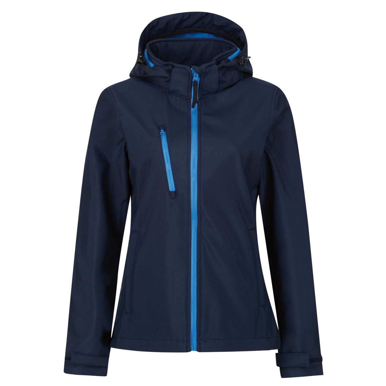 RETRA702 - WOMEN'S VENTURER 3 LAYER HOODED PRINTABLE SOFTSHELL JACKET
