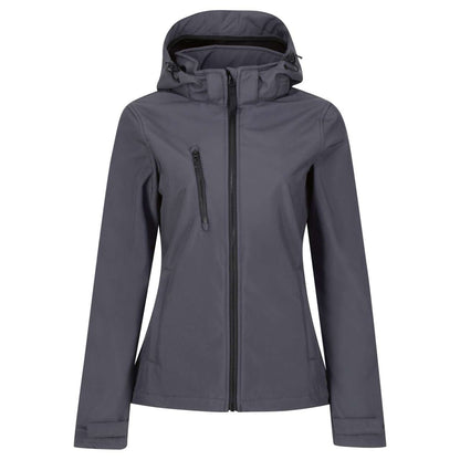 RETRA702 - WOMEN'S VENTURER 3 LAYER HOODED PRINTABLE SOFTSHELL JACKET