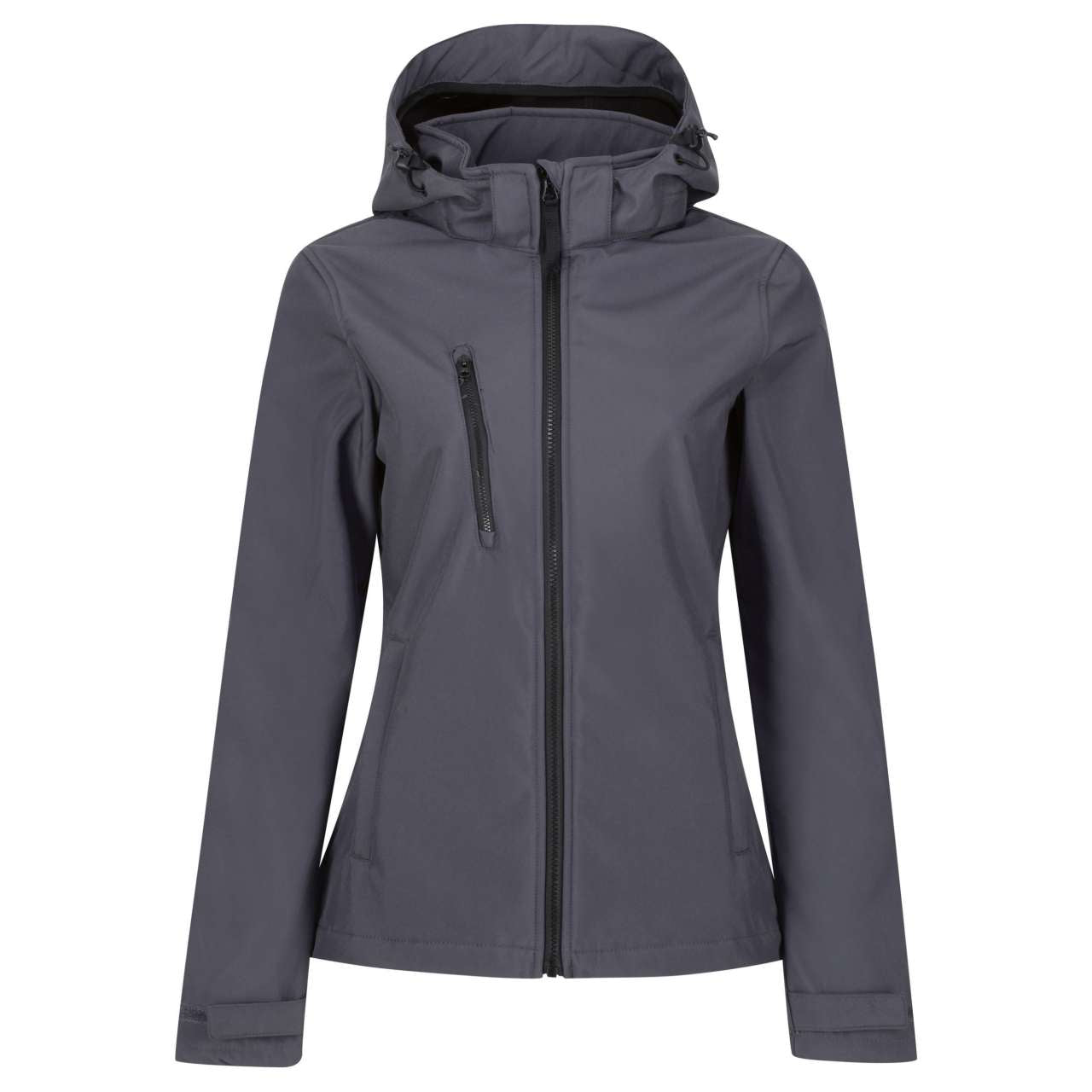 RETRA702 - WOMEN'S VENTURER 3 LAYER HOODED PRINTABLE SOFTSHELL JACKET
