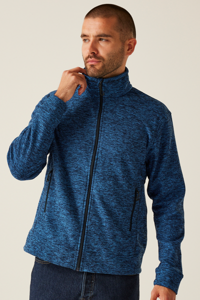 RETRF603 - THORNLY MEN - FULL ZIP MARL FLEECE