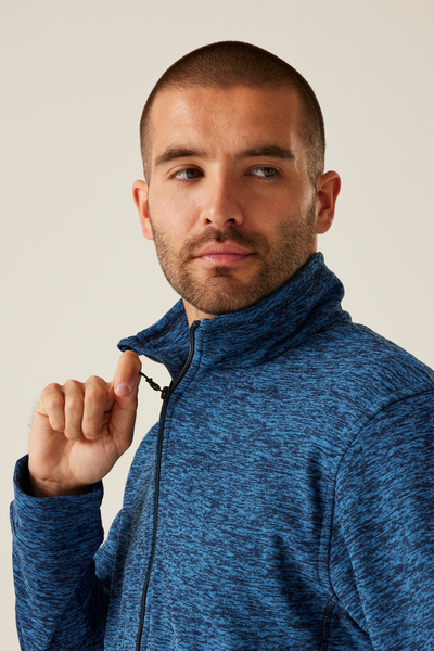 RETRF603 - THORNLY MEN - FULL ZIP MARL FLEECE