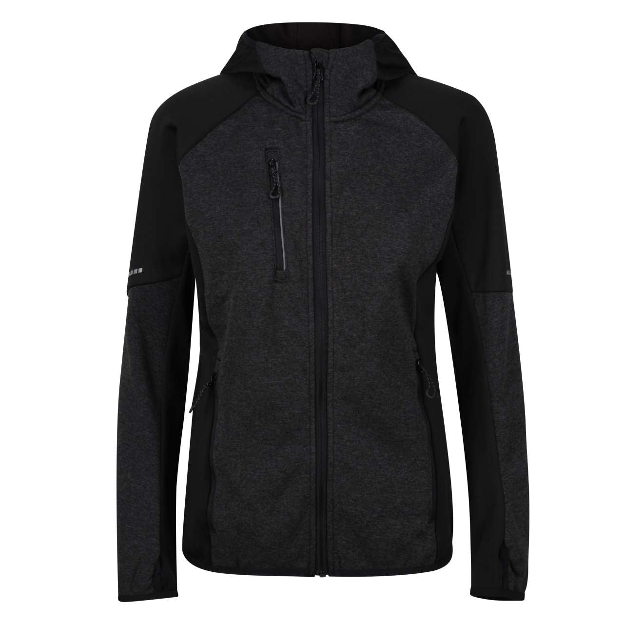RETRF621 - WOMEN'S X-PRO COLDSPRING II HYBRID PERFORMANCE STRETCH HOODED FLEECE JACKET