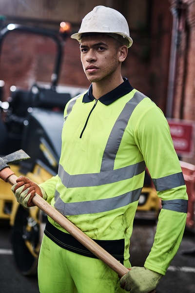 RETRS192 - PRO HI-VIS LS POLO SHIRT