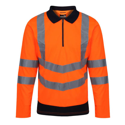 RETRS192 - PRO HI-VIS LS POLO SHIRT