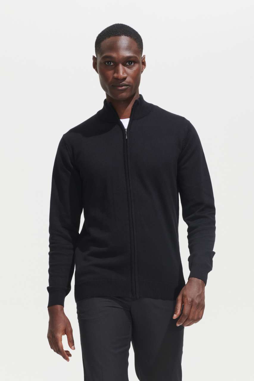 SO00548 - SOL'S GORDON MEN ZIPPED KNITTED CARDIGAN
