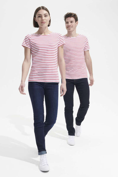 SO01398 - SOL'S MILES MEN - ROUND NECK STRIPED T-SHIRT