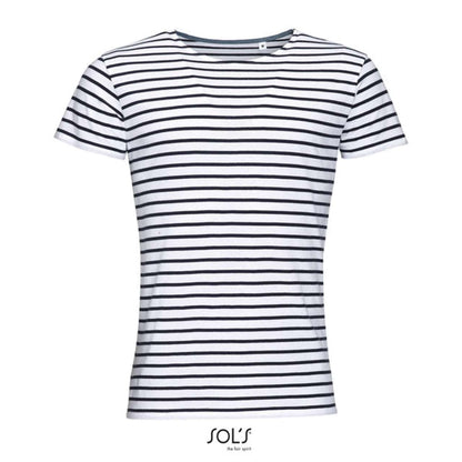 SO01398 - SOL'S MILES MEN - ROUND NECK STRIPED T-SHIRT