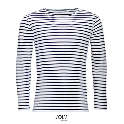 SO01402 - SOL'S MARINE MEN - LONG SLEEVE STRIPED T-SHIRT