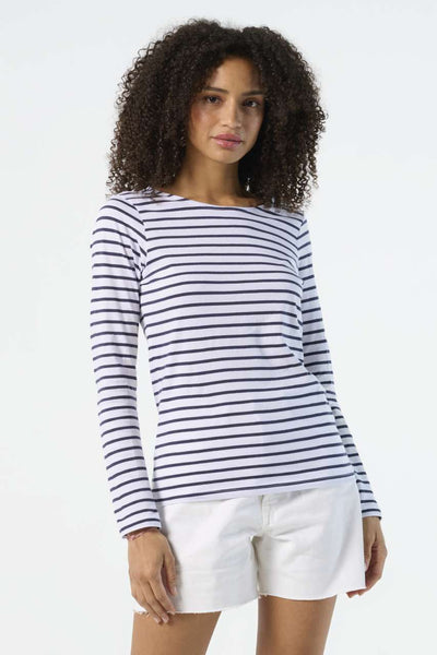 SO01403 - SOL'S MARINE WOMEN - LONG SLEEVE STRIPED T-SHIRT
