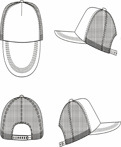 SO01668 - SOL'S BUBBLE - FIVE PANEL MESH CAP