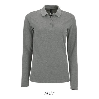 SO02083 - SOL'S PERFECT LSL WOMEN - LONG-SLEEVE PIQUÉ POLO SHIRT