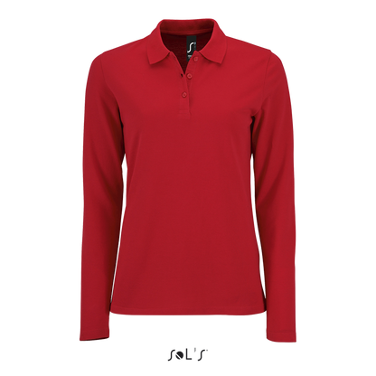 SO02083 - SOL'S PERFECT LSL WOMEN - LONG-SLEEVE PIQUÉ POLO SHIRT