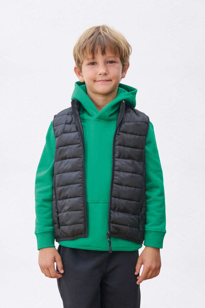 SO04446 - SOL'S STREAM BW KIDS' - LIGHTWEIGHT PADDED BODYWARMER