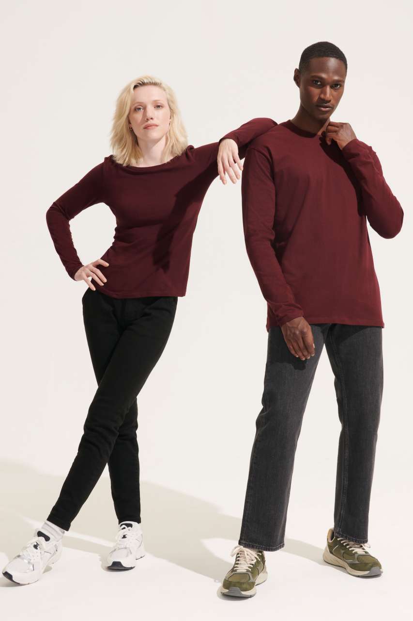 SO11425 - SOL'S MAJESTIC - WOMEN'S ROUND COLLAR LONG SLEEVE T-SHIRT