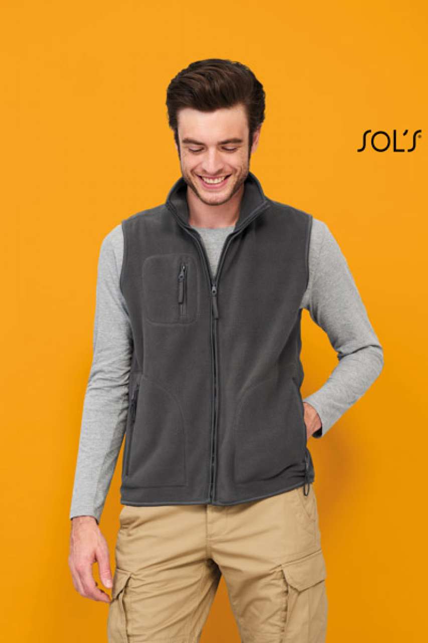 SO51000 - SOL'S NORWAY - UNISEX SLEEVELESS FLEECE CARDIGAN