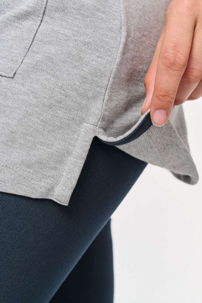 WK209 - LADIES’ SHORT-SLEEVED LONGLINE POLO SHIRT