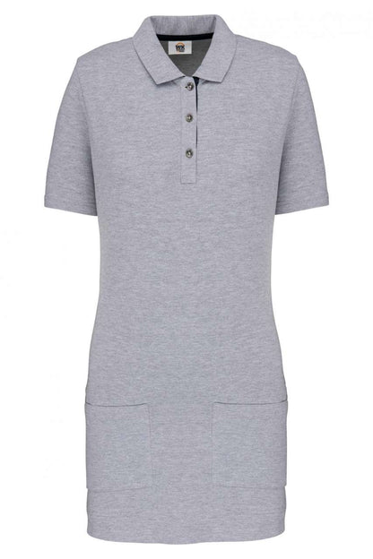 WK209 - LADIES’ SHORT-SLEEVED LONGLINE POLO SHIRT