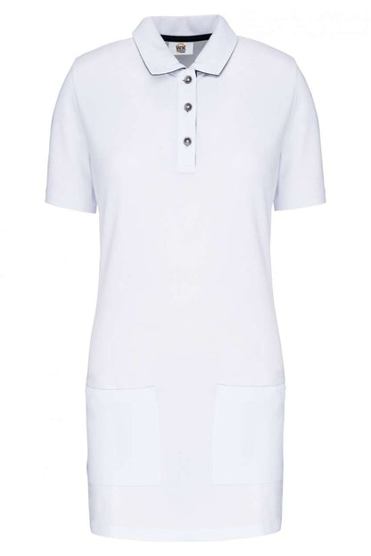 WK209 - LADIES’ SHORT-SLEEVED LONGLINE POLO SHIRT