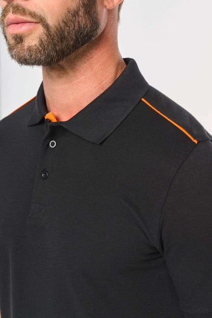 WK270 - MEN'S SHORT-SLEEVED CONTRASTING DAYTODAY POLO SHIRT