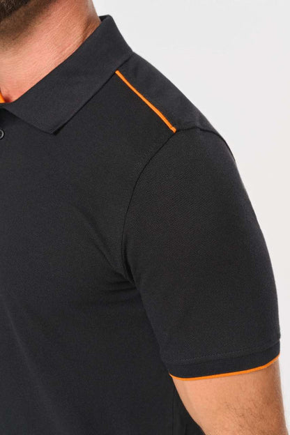 WK270 - MEN'S SHORT-SLEEVED CONTRASTING DAYTODAY POLO SHIRT