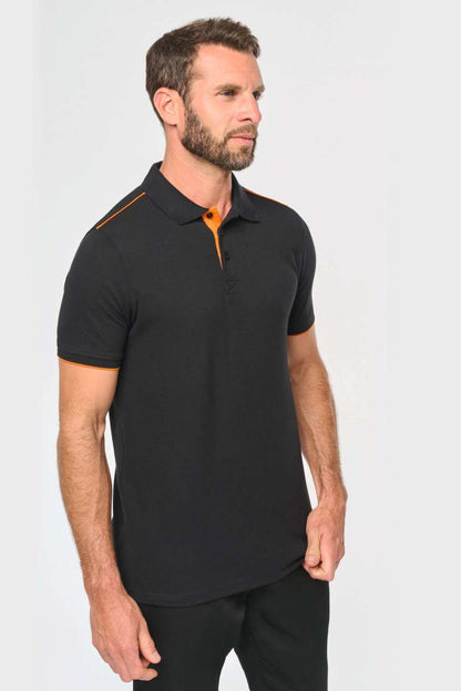 WK270 - MEN'S SHORT-SLEEVED CONTRASTING DAYTODAY POLO SHIRT