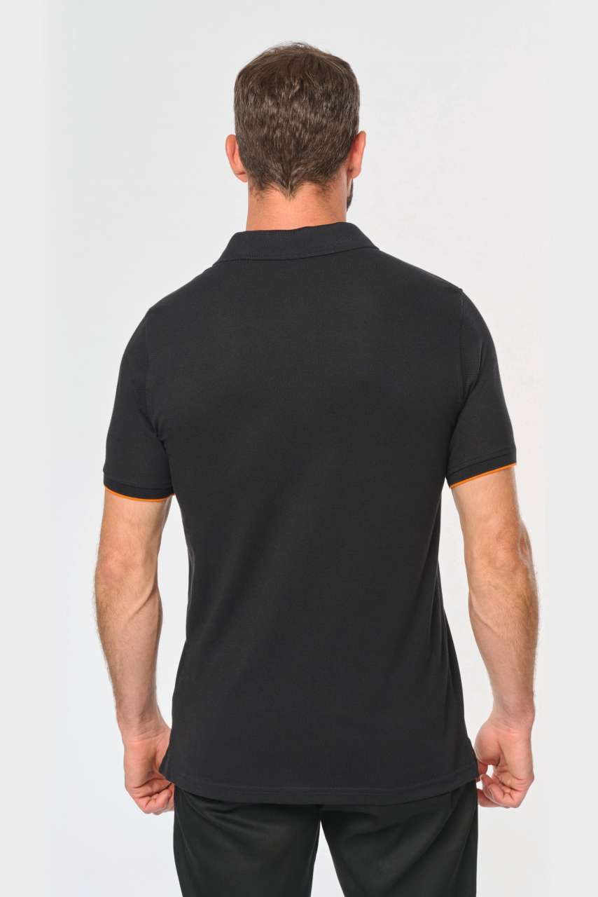 WK270 - MEN'S SHORT-SLEEVED CONTRASTING DAYTODAY POLO SHIRT
