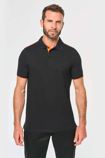 WK270 - MEN'S SHORT-SLEEVED CONTRASTING DAYTODAY POLO SHIRT
