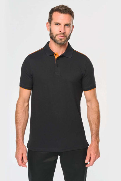 WK270 - MEN'S SHORT-SLEEVED CONTRASTING DAYTODAY POLO SHIRT