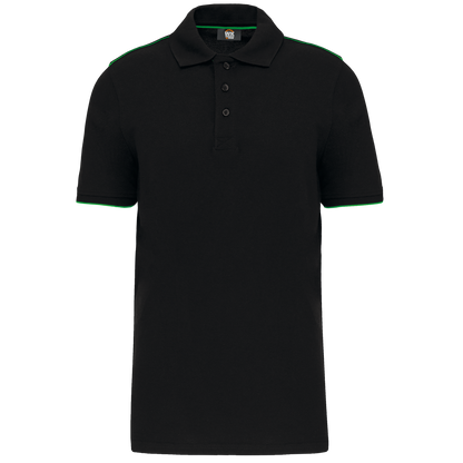 WK270 - MEN'S SHORT-SLEEVED CONTRASTING DAYTODAY POLO SHIRT