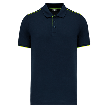 WK270 - MEN'S SHORT-SLEEVED CONTRASTING DAYTODAY POLO SHIRT