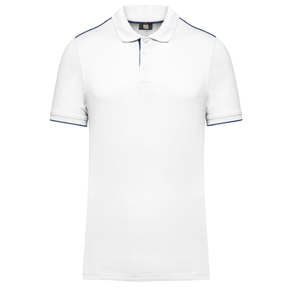 WK270 - MEN'S SHORT-SLEEVED CONTRASTING DAYTODAY POLO SHIRT