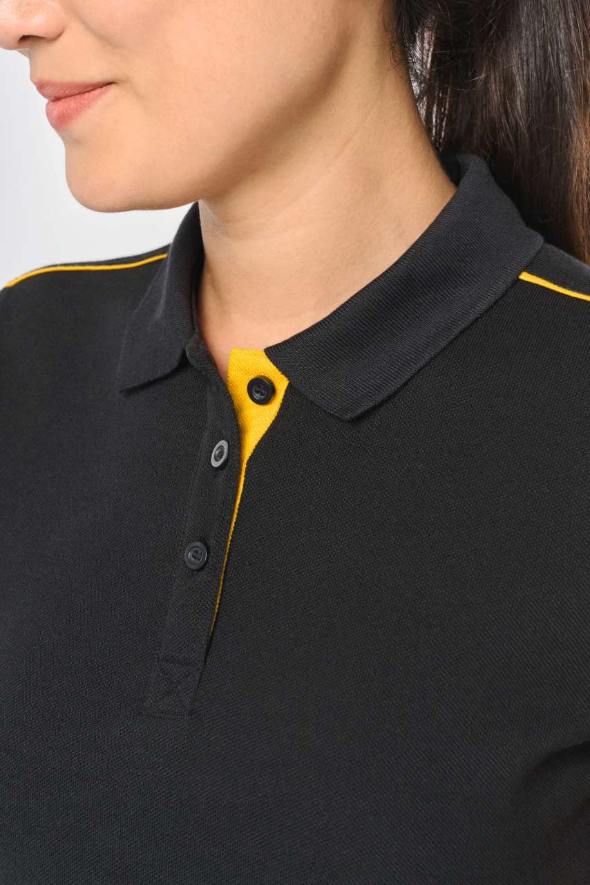 WK271 - LADIES' SHORT-SLEEVED CONTRASTING DAYTODAY POLO SHIRT