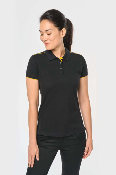 WK271 - LADIES' SHORT-SLEEVED CONTRASTING DAYTODAY POLO SHIRT