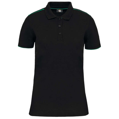 WK271 - LADIES' SHORT-SLEEVED CONTRASTING DAYTODAY POLO SHIRT