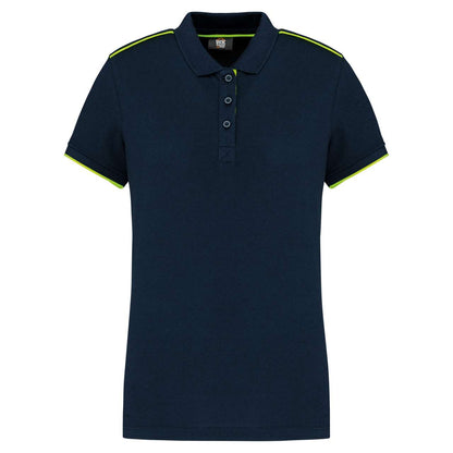 WK271 - LADIES' SHORT-SLEEVED CONTRASTING DAYTODAY POLO SHIRT